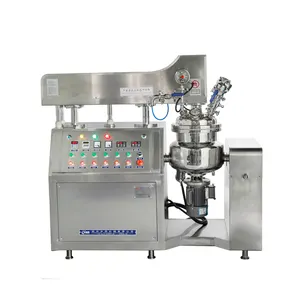 5L Small Business Industrial Cream Cream Making Machine Lab Vacuum Emulsifying Mixing Machine Lifting Mixer Homogenizer Heating