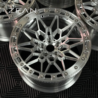 Jantes ZFAN professionnelles tout-terrain en alliage d'aluminium forgé, neuves et polies, 17-19 pouces, 827M, pour Jeep JK JL, pour G8X M3 M4
