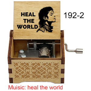 Caja de Música de Madera con Manivela, Canta Canciones Famosas, 18 Notas, Recuerdo Especial para Familiares, Regalos de Navidad - Product Image 2
