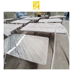 Boton Đá Nhân Tạo đá thời trang đồ nội thất bằng đá cẩm thạch hàng đầu Trung tâm đá cẩm thạch <span class=keywords><strong>Inlay</strong></span> Bàn cà phê hàng đầu - Product Image 3