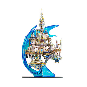 Rompecabezas Metálico 3D <span class=keywords><strong>MU</strong></span>, Mejor Precio, Kits de Modelo de Atlántida, Arquitectura de Construcción Personalizada, Mundo Perdido, Rompecabezas, Decoración del Hogar - Product Image 1