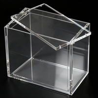 Boîte de présentation en acrylique transparent avec fermeture magnétique pour collection de cartes à collectionner, protection UV, taille personnalisée