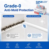 Scellant en polymère MS de qualité supérieure SUPER JOY Grade 0 anti-moisissure, adhésif imperméable pour l'étanchéité des joints de l'évier de cuisine et de la salle de bain