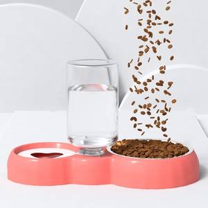 Forniture all'Ingrosso Eco-Friendly 2-in-1 Bottiglia d'Acqua Automatica per Animali Domestici con Ciotole in ABS per Cibo e Acqua, Stile Carino Aini - Product Image 5