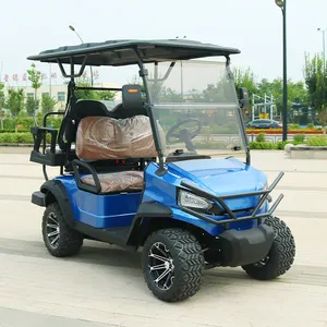 Trung Quốc thực hiện cổ điển 4 chỗ ngồi Câu lạc bộ xe Golf Buggy CE phê duyệt nâng lên Golf điện giỏ hàng với 12inch off-road lốp xe