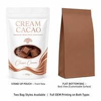 Sachets Doypack Premium pour Chocolat au Lait avec Fenêtre, Fermeture Zip Refermable, Emballage Alimentaire Personnalisable pour Chips et Chewing-gum