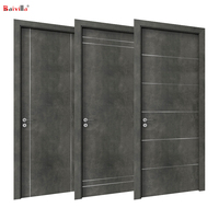 Porte intérieure moderne en bois massif, insonorisée et étanche, finition MDF de haute qualité, style rustique, la plus populaire pour salon et chambre.