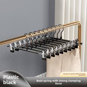 Verstelbare Metalen Hangers Voor Rokken En Broeken Multi-Stapelbare En Ruimtebesparende Gerichte Opslagoplossing Voor Keukengebruik - Product Image 5