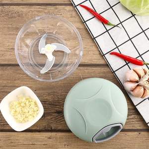 Robot culinaire manuel, hachoir à légumes, mini hachoir à oignon à tirette manuelle, hachoir à ail - Product Image 1