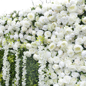 Simulación de <span class=keywords><strong>Eustoma</strong></span> <span class=keywords><strong>Grandiflorum</strong></span> Blanca, Fondo de Césped Verde, Flor Artificial para Pared, Decoración para Bodas y Fotografía - Product Image 3