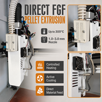 Nouvelle imprimante 3D à granulés FGF grand format Protolink3D 600x600x1000mm, double guide linéaire, haute précision, usage industriel, nivellement automatique