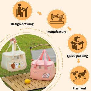 Sacs à bento personnalisables OEM, boîtes à lunch en aluminium épaissi, sacs isothermes, sacs à bento portables - Product Image 5