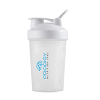 Bouteille de shaker à protéines en plastique sans BPA personnalisée de 400 ml, gobelet de mélange de poudre de sport portable pour la salle de sport, bouteille d'eau de fitness