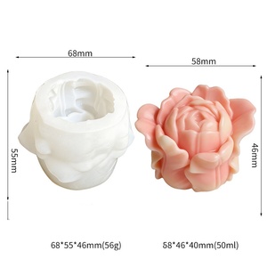 <span class=keywords><strong>Moule</strong></span> en <span class=keywords><strong>silicone</strong></span> 3D en forme de rose, de qualité alimentaire, <span class=keywords><strong>pour</strong></span> la fabrication de gâteaux à la mousse, de chocolat et de bougies - Product Image 5