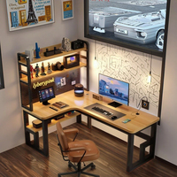 2025 nouveauté Top Design bois métal matériel debout ordinateur bureau ensemble sécurité pour Gamer chambre salon école utilisation