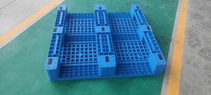 Palettes en plastique HDPE 1200*1000*165mm Palettes en acier Palettes à trois canaux à face unique en plastique pour la logistique d'entrepôt 4 voies - Product Image 4