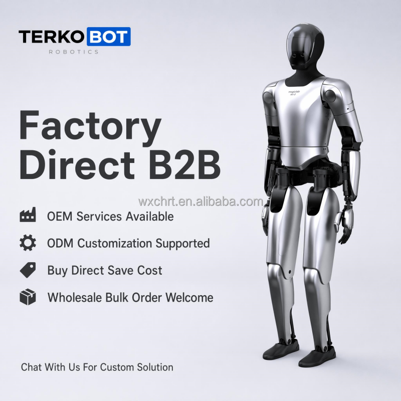 Wholesale TERKOBOT Gen1 42 DOF Humanoid <strong>Robot</strong> 25Ah Long Battery Life 3-5H Working for Museum Exhibition <strong>Guide</strong> Service