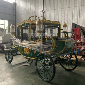Calèche de Mariage Royale Dorée Électrique de Luxe à Quatre Roues, Taille Personnalisée, avec Roues Solides et Garantie de 2 Ans, à Vendre - Product Image 6