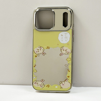 Coque de téléphone de luxe antichoc en TPU+PC argentée avec miroir pour iPhone 17 Pro Max