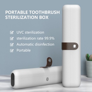 Boîte de stérilisation portable UV-C à cycle automatique et rechargeable, étui de voyage pour brosse à dents, boîte de stérilisation - Product Image 1