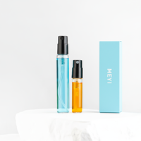 Flacon testeur en verre personnalisé avec boîte, 2ml 3ml 5ml 10ml, flacons vaporisateurs vides avec embout métallique