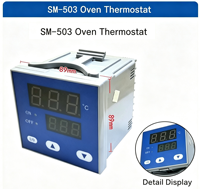 Thermostat numérique pour four avec minuterie, pièces de rechange en acier inoxydable pour fours de boulangerie commerciaux
