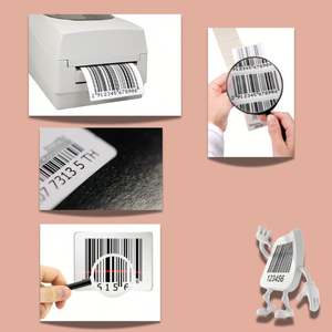 Rouleau de papier adhésif en gros pour imprimante, étiquettes de produits, étiquettes thermiques pour codes-barres, papier thermique d'usine - Product Image 5