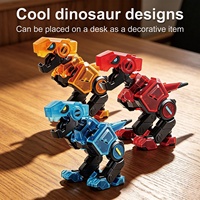 Juguete de Dinosaurio para Armar Yaxin, Robot Dinosaurio Transformable en Bloques, Juguetes de Robots Transformables para Niños