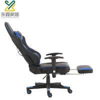En gros Pu Cuir Message Chaise De Bureau Chaise De Jeu De Course Avec Repose-pieds