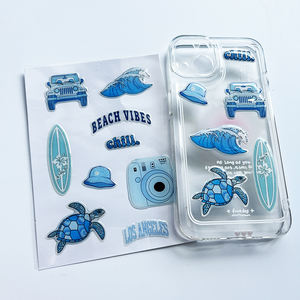 주문 인쇄 자동 로고 UV 저항하는 3D PVC 에폭시 명확한 원형 스티커 돔 에폭시 스티커 장 - Product Image 5