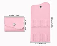 Nouveau sac de rangement pour foret à ongles en cuir épaissi organisateur d'outils de manucure étui de protection pour accessoires d'ongles