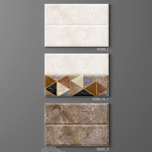 กระเบื้องบุผนังเซรามิกขนาด 12x18 นิ้ว (30x45 ซม.) รุ่นใหม่ เคลือบเงาเมทัลลิก ป้องกันแบคทีเรีย พิมพ์ลายดิจิตอล รูปทรงสี่เหลี่ยมจัตุรัส สำหรับห้องน้ำ - Product Image 2