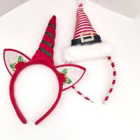 Serre-tête Licorne de Noël à Chapeau Pointu – Accessoire Cheveux Adorable pour Fêtes, Décoration de Fêtes, Enfants et Adultes, Accessoire Photo, Usage Quotidien