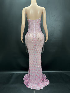 Abito da Sera Elegante Novance Y2848-C con Strass per Compleanno, <span class=keywords><strong>Abbigliamento</strong></span> <span class=keywords><strong>Sexy</strong></span> da <span class=keywords><strong>Donna</strong></span> per Club, Vendita all'Ingrosso di Fabbrica - Product Image 6