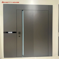 Puerta Pivotante Exterior Insonorizada de Aluminio con Diseño Tallado Importado de Última Generación para el Hogar