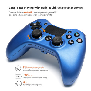 Cần điều khiển từ xa rung kép 6 trục con quay hồi chuyển cảm biến âm thanh jack trò chơi gamepad điều khiển không dây cho Sony <span class=keywords><strong>PS4</strong></span> P4 Pro Slim - Product Image 3