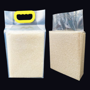 Saco de Arroz Selado de Oito Lados 2.5kg 5kg 10kg Pacote de Grãos de Trigo Saco de Arroz Transparente Não Tecido com Alça - Product Image 1