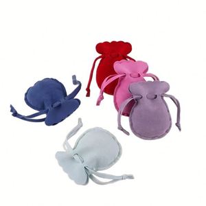 Bolsa de Almacenamiento de Joyería con Forma de Calabaza, de Doble Cara, de Forro Polar, de Cuero y Microfibra, Antipolvo, con Cierre de Cordón, para Envío Transfronterizo - Product Image 5