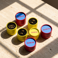 Colliers écologiques personnalisés, boîte en tube de carton kraft, tube en papier élégant pour cadeau, emballage cylindrique imprimé pour bijoux, cosmétiques, bagues