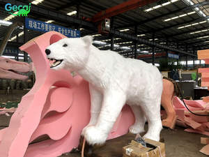 Gecai - Modelo de Robot de Oso Polar Animatrónico de Resina de Tamaño Real con Sonido Realista para Uso en Casa de Juegos - Product Image 5