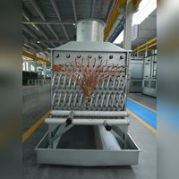 Evaporador de descarga superior de alta resistencia con enfriador de piso de gran capacidad para aplicaciones en cámaras frigoríficas de procesamiento de alimentos