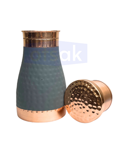 Bouteille en cuivre imprimée de luxe écologique, anti-fuite, avec couvercle sécurisé, couleurs personnalisables, portable pour l'hydratation quotidienne et la santé - Product Image 1
