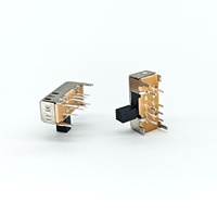 Interrupteur à glissière à angle droit SUDA SK-23D01 2P3T 8P 50V 0.3A Cuivre IP40 16mm pour machine d'automatisation PCB -2585 Durée de vie 10000 cycles