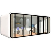 Maison de conteneur pliable Portable de 19 pieds X 20 pieds, Design modulaire de luxe, australie, californie