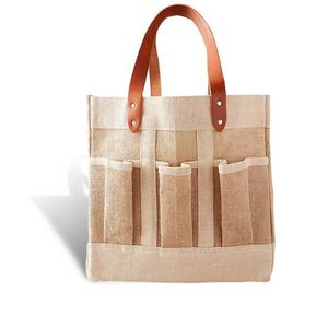 Sacs à provisions en jute de grande capacité d'épicerie naturelle réutilisable écologique imprimé de logo personnalisé vente en gros - Product Image 2