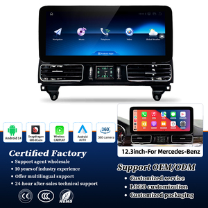 Pantalla Táctil de Navegación Android 14 de 12.3 Pulgadas, 1920*720P, Auto CarPlay, para Benz Gl Ml 350 450 550 W166 X166, GPS, BT, Radio Multimedia para Auto - Product Image 1