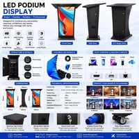 Écran LED de conférence pour podium P1.25-P2.5 – Écran LED d'intérieur pour pupitre, idéal pour événements et discours – Taille personnalisable