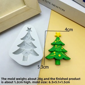 Noel ağacı şekli için silikon kalıp yeni DIY kek araçları çikolata fondan peynir dondurma dondurmalı pasta süslemeleri - Product Image 4