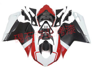 Panneaux latéraux de <span class=keywords><strong>carrosserie</strong></span> de moto Ducati 848/1098/1198 2007-2011, panneaux de <span class=keywords><strong>carrosserie</strong></span> complets et coque - Rouge, noir, blanc - Product Image 3