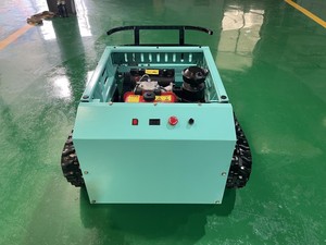 Industrial Diesel Crawler Lawn Mower <b>Remote</b> <b>Control</b> Rotary Blade Grass Mower Telescopic Handle 180mm Max Cutting Height for Slop - Product Image 2